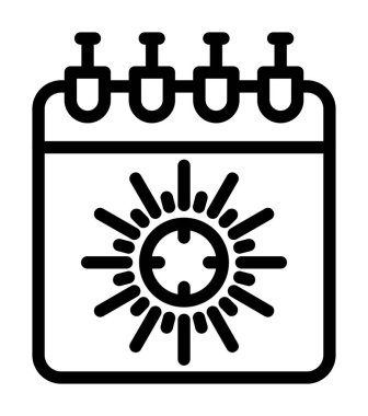 Takvim. Web simgesi basit illüstrasyon