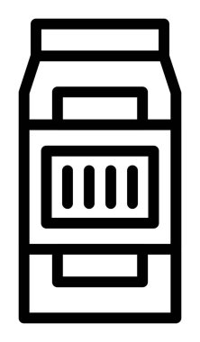 Kavanoz vektör simgesi, basit siyah beyaz resim