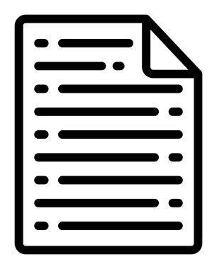 Belge simgesi, özet biçimi