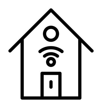 wifi vektör ince çizgi simgesi