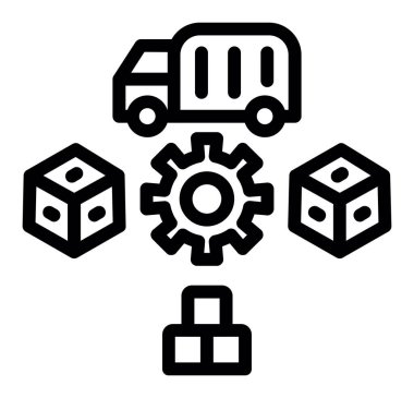 servis servis vektörü sembol tasarımı