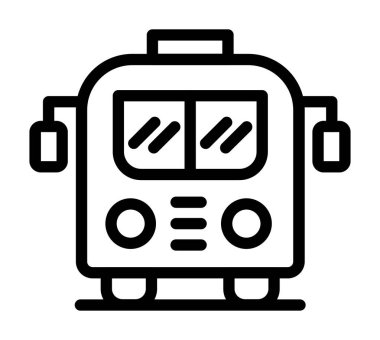 Robot makine çizgisi vektör illüstrasyonu