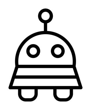 Robot simgesi, vektör çizimi