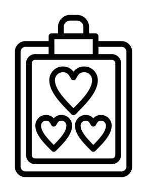 Poşet kalp ikonu. Beyaz arkaplanda izole edilmiş web tasarımı için ana çanta kalp vektör simgesi