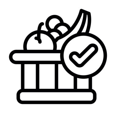 Gıda ikonunun vektör tasarımı