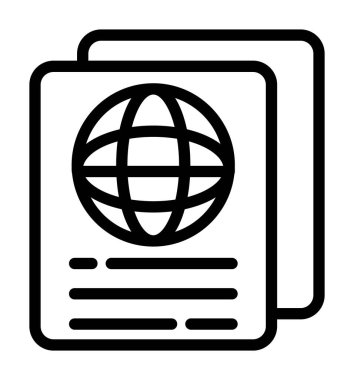 genel veri vektör çizgisi simgesi