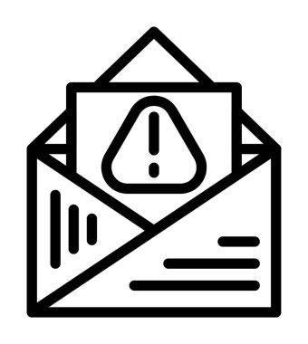 zarf e- posta simgesi vektör illüstrasyonu