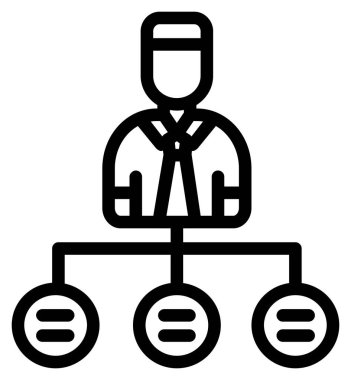 hiyerarşi. Web simgesi basit illüstrasyon