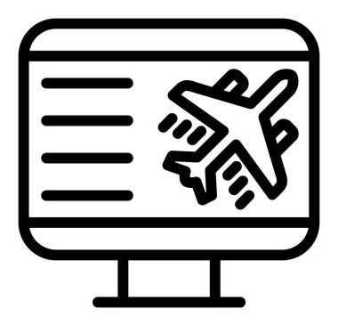 Uçuş bileti simgesi, özet biçimi