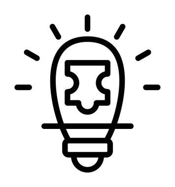 ampul simgesi vektör illüstrasyonu