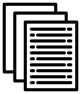 belge simgesi, vektör çizimi