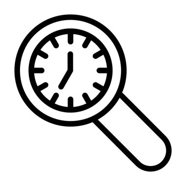 saat vektör çizgisi simgesi