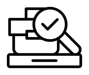 Liste Vektör Satırı Simgesi Tasarımı Kontrol Et