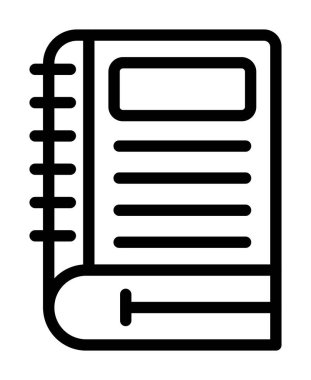 kağıt vektörü ince çizgi simgesi