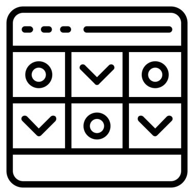 takvim tarihi simgesi ana hat biçiminde