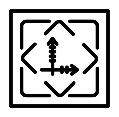 Modern bir simgenin vektör illüstrasyonu