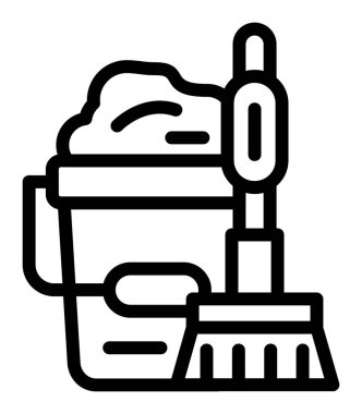 Boya silindiri taslak vektörü. Ev aletleri. boya silindiri