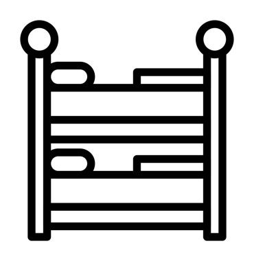 Bir ahşap tablo simgesinin vektör çizimi