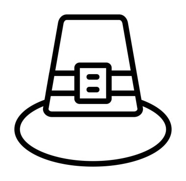 Cap simgesi. Anahat illüstrasyon kap vektör simgesi web için