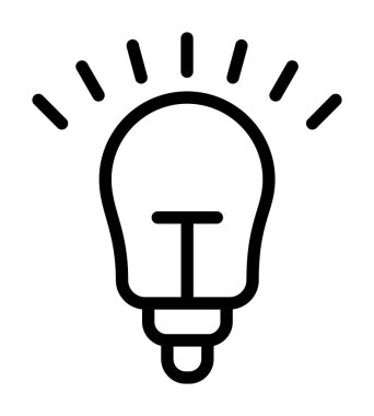 fikir simgesi, vektör illüstrasyonu