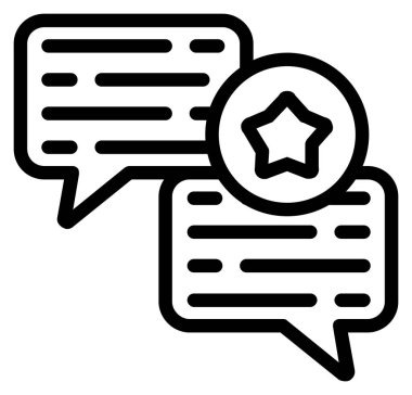 Sohbet simgesi vektör illüstrasyonu