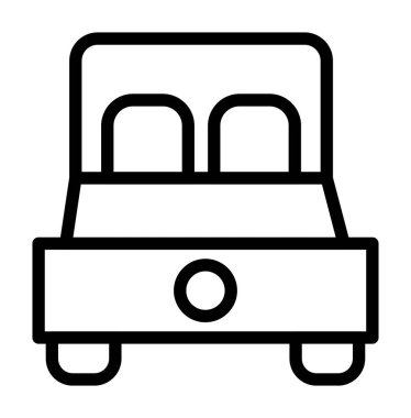 bus simgesi vektör illüstrasyonu