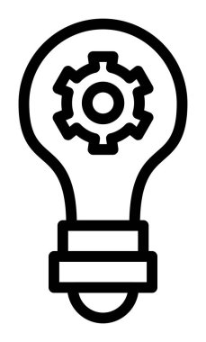 Bir fikrim var. Web simgesi basit tasarım