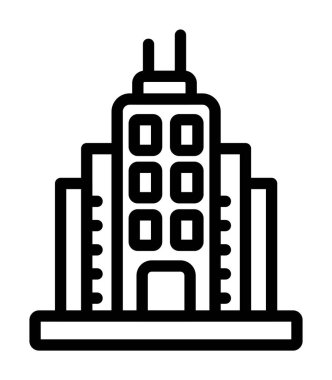 şehir vektör çizgisi simgesi oluşturuluyor