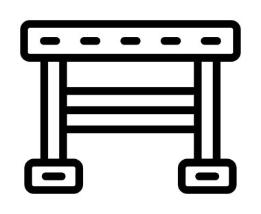 bariyer simgesi vektör illüstrasyonu