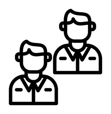 doktor vektör ince çizgi simgesi