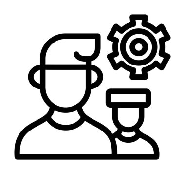 Vites simgesine sahip mühendis, özet biçimi