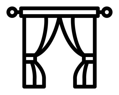 bariyer vektör simgesi, basit siyah beyaz resim