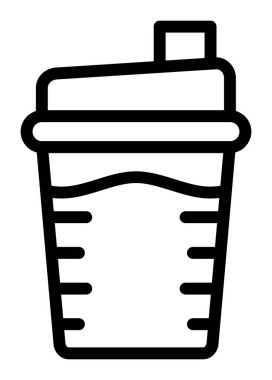 Plastik çöp kutusu simgesi, özet biçimi