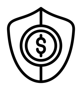 Para ikonu. Web için para vektör simgelerinin basit illüstrasyonu