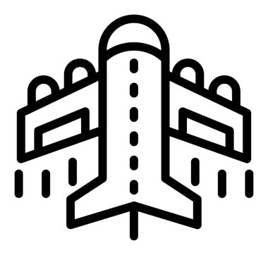 Klima ikonu ana hatları vektörü. Klima.