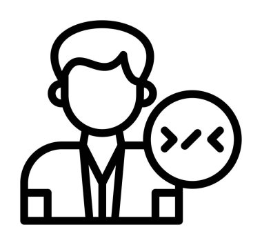 Avatar simgesi, vektör illüstrasyonu