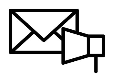 posta vektör satırı simgesi