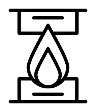 Petrol varili ikonu vektör çizimi çizimi