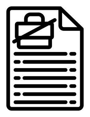 belge simgesi vektör illüstrasyonu