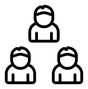 insanlar simge vektör illüstrasyonu