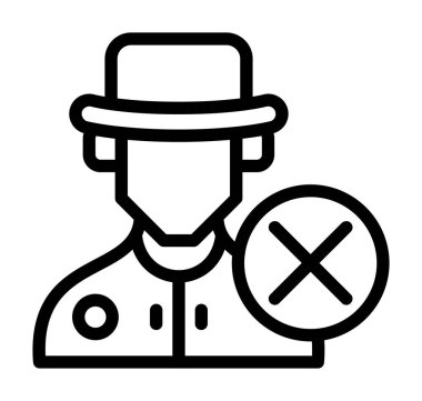 avatar vektörü ince çizgi simgesi