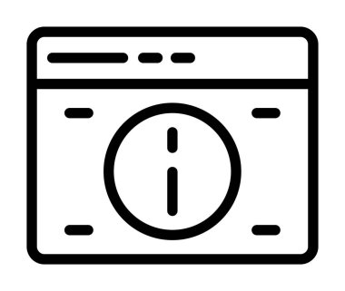 Tarayıcı vektör satırı simgesi