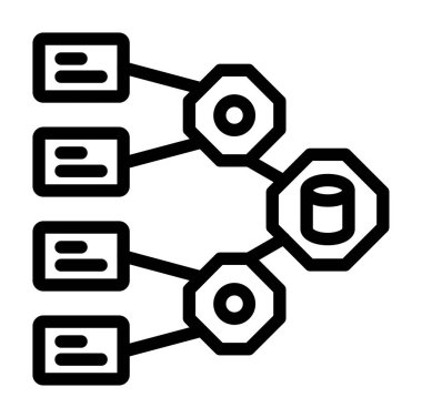 ağ simgesi. Ağ vektör simgesi web tasarımının basit illüstrasyonu