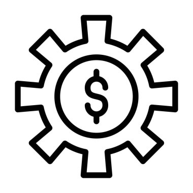 dişli vektör resimleme simgesi