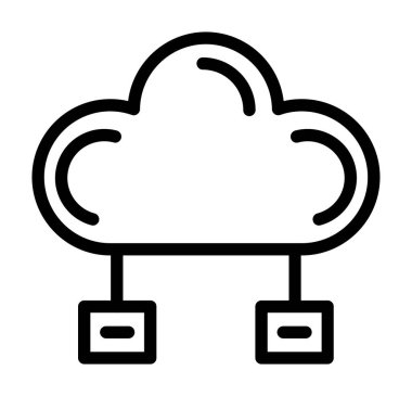 Bulut Veri simgesi vektör çizimi