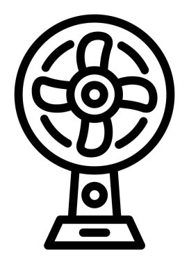 Hayran ikonu. Web için fan vektör simgelerinin özet çizimi