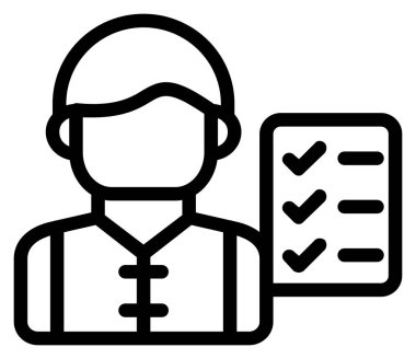 Mühendis simgesi vektör çizimi