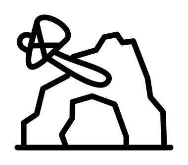 Sırt çantalı bir kadının çizgi film karakterinin vektör çizimi