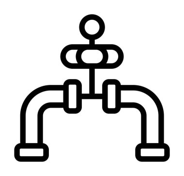 bağlantı vektör simgesi, basit siyah ve beyaz resim