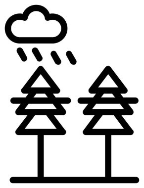 Bulut ikonu. vektör illüstrasyonu